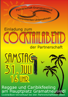 plakat zum cocktailabend