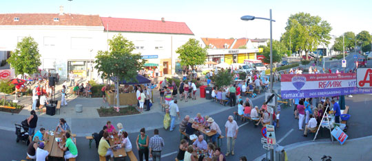 Panoramabild vom Cocktailabend